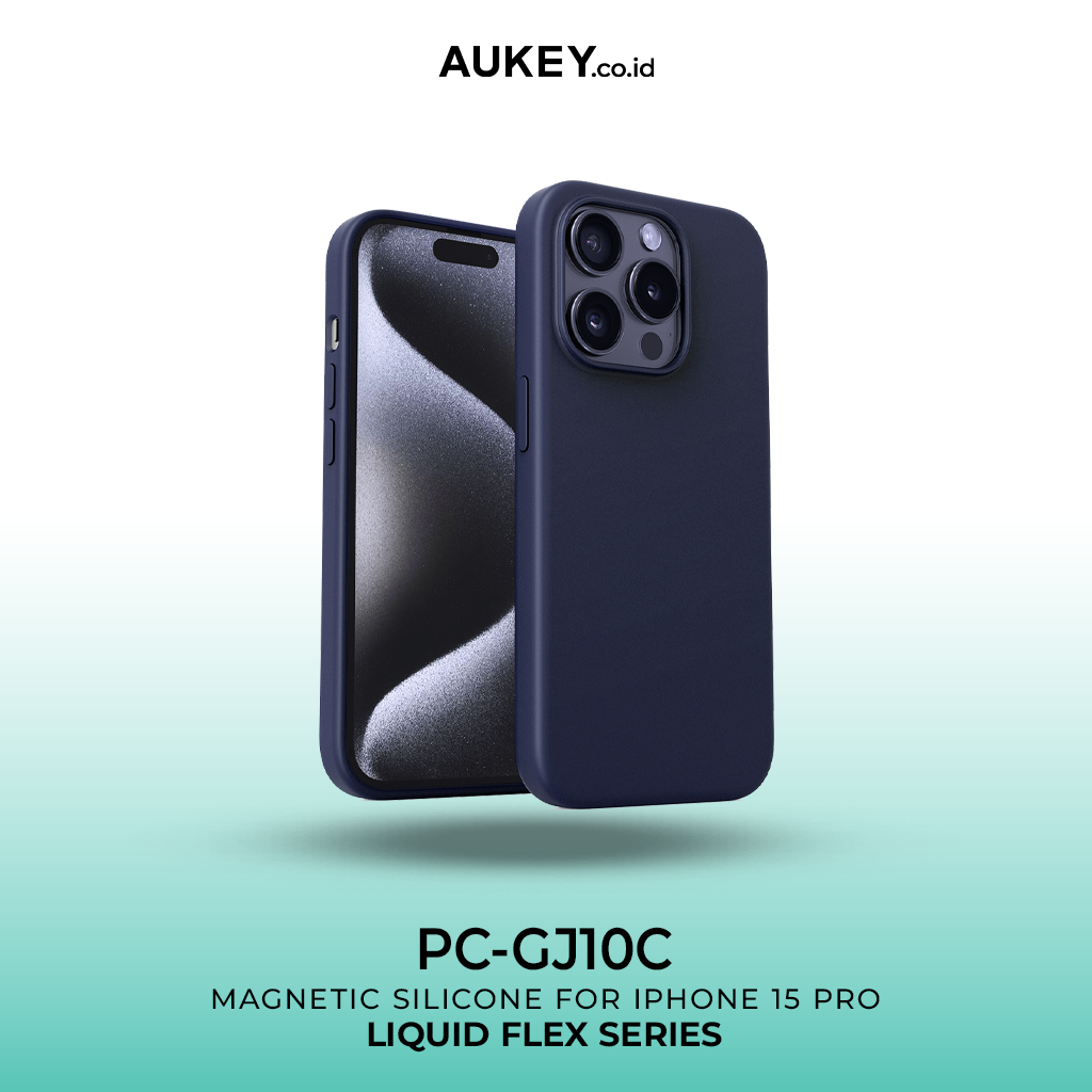 AUKEY iPhone 15 Pro Max Premium Silicone Case PC-GJ10D with MagSafe