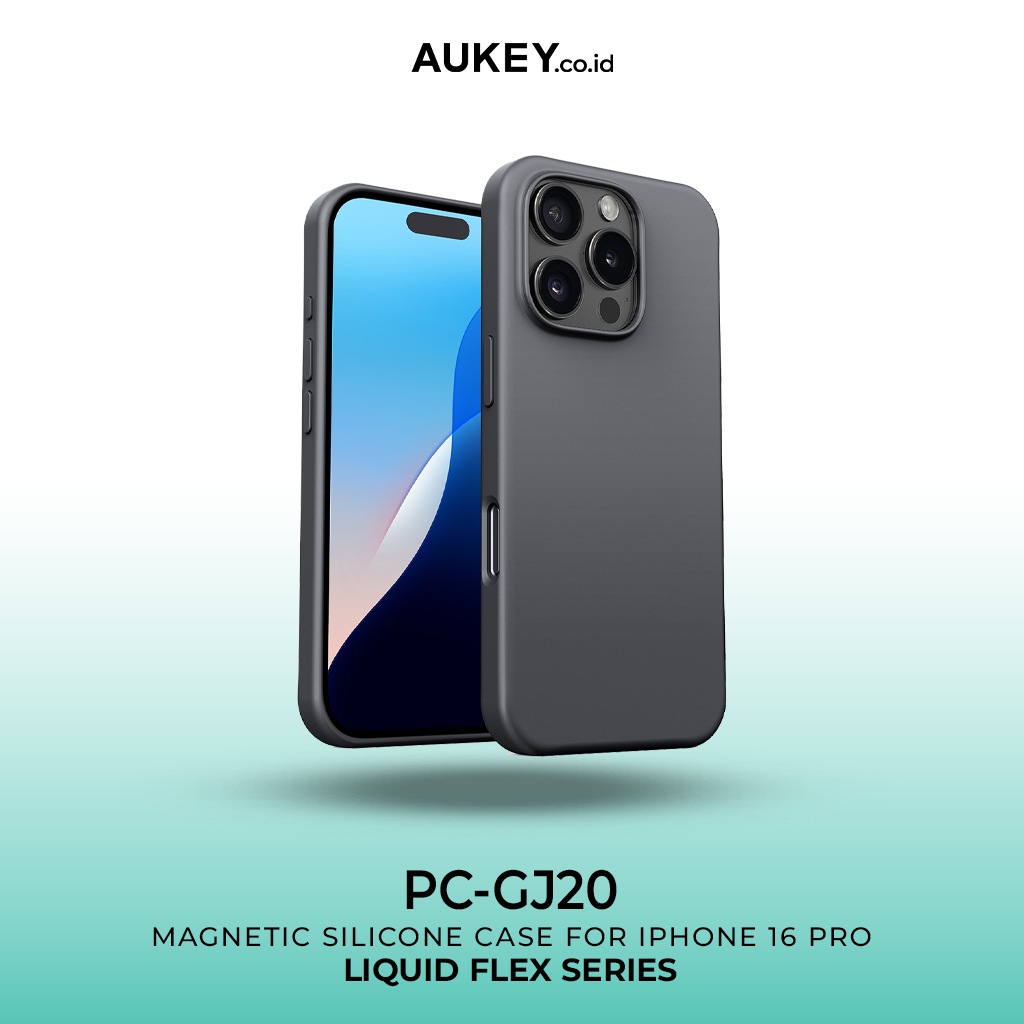 AUKEY iPhone 16 Pro Magsafe Case Silicone Premium Casing Hp Liquid Flex Series PC-GJ20C