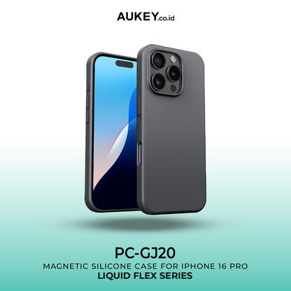 AUKEY iPhone 16 Pro Magsafe Case Silicone Premium Casing Hp Liquid Flex Series PC-GJ20C