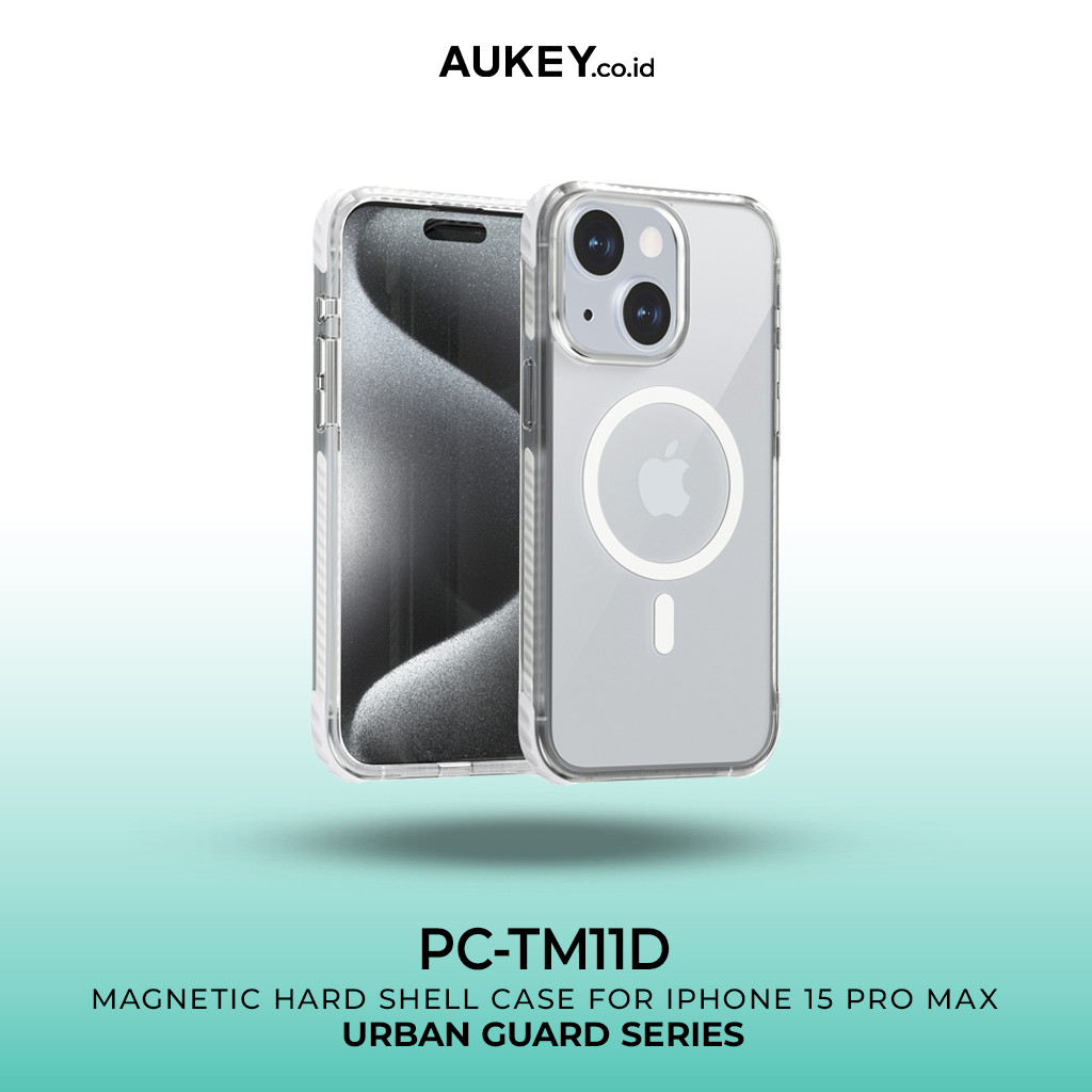 AUKEY iPhone 15 Premium Protection Clear Case PC-TM11-CL with MagSafe