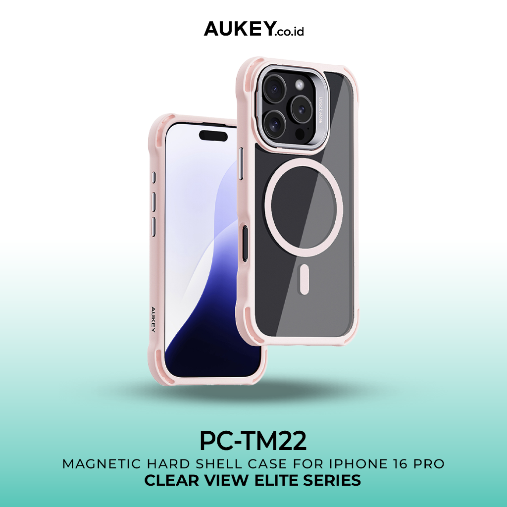 AUKEY iPhone 16 Pro & ProMax Magsafe Clear Case Elite Premium PC-TM22