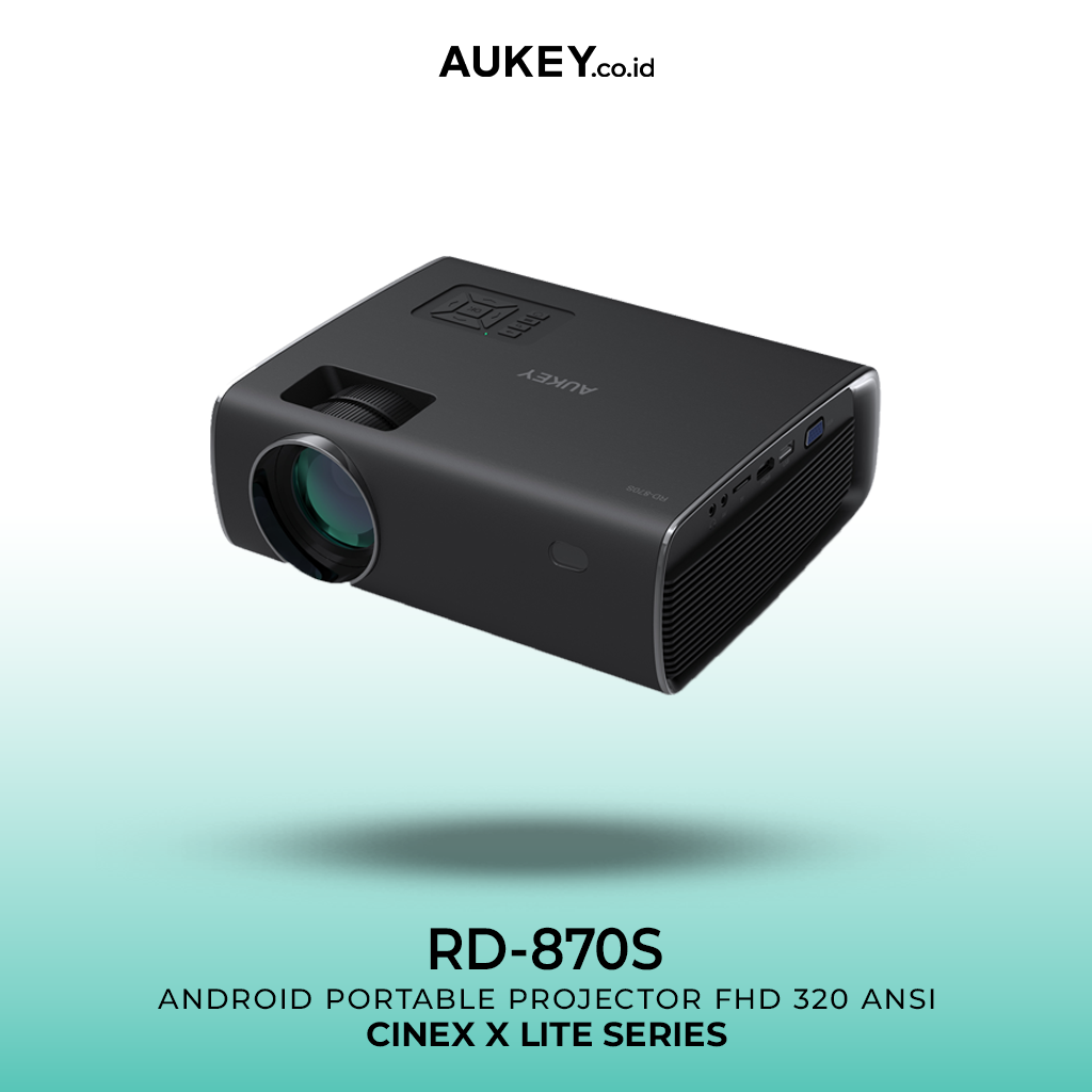 AUKEY Mini Andorid 9.0 Projector LED Full HD 1080P 320 Ansi RD-870S