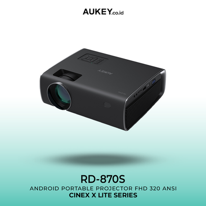 AUKEY Mini Andorid 9.0 Projector LED Full HD 1080P 320 Ansi RD-870S