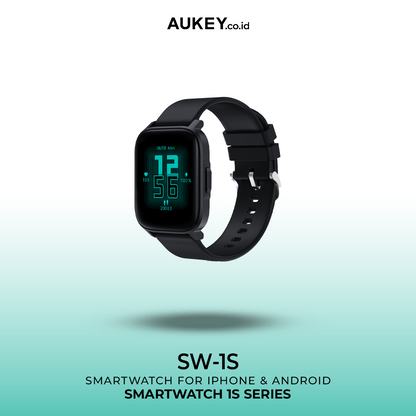 AUKEY SmartWatch 1 S Tahan Air IP68 Dengan Panggilan Bluetooth SW-1S