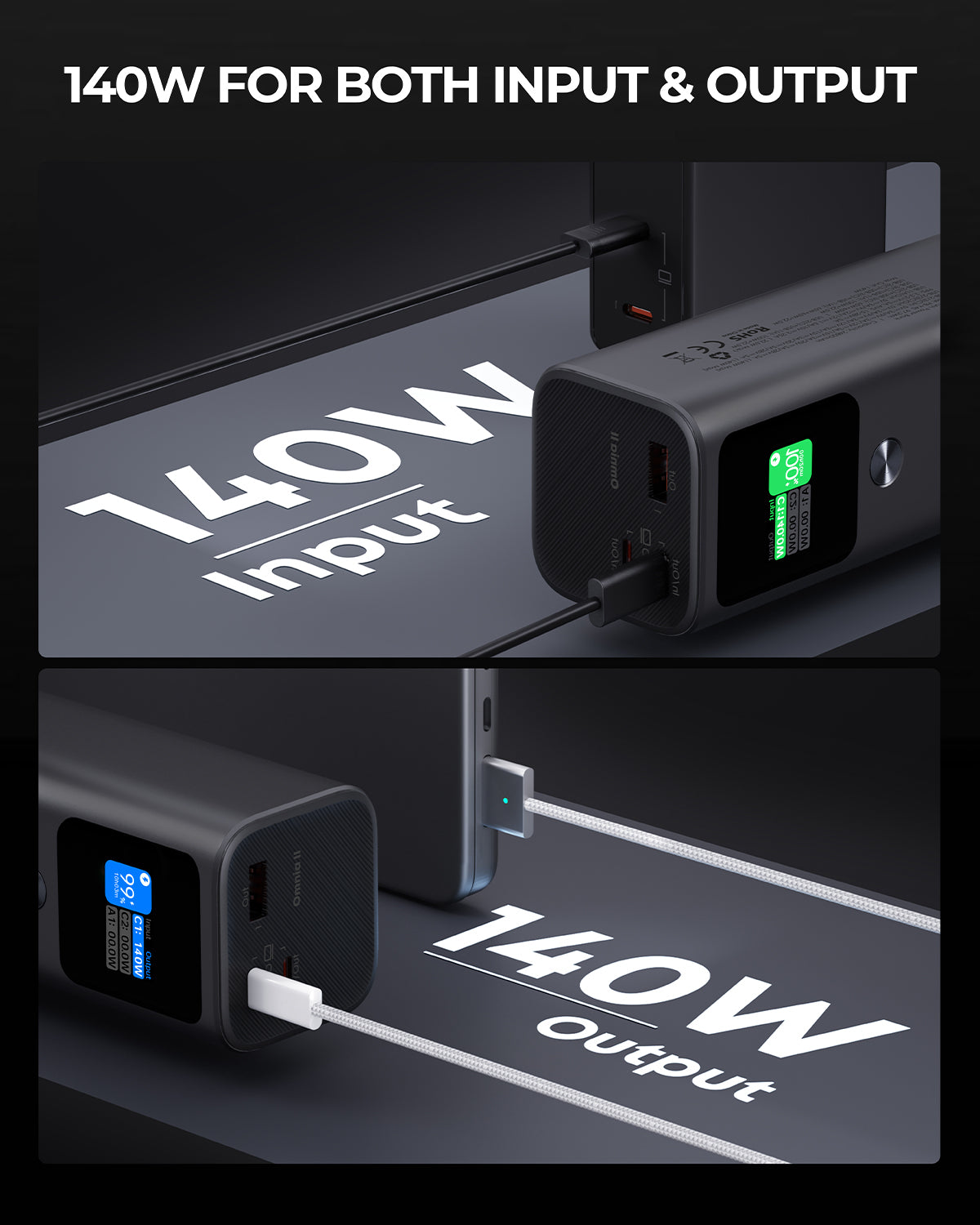 Powerbank AUKEY 26800mAh PB-Y45-GY USB C 140W SUPER PD 3.1 PPS