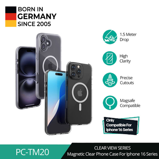 AUKEY iPhone 16 Magsafe Clear Case Premium PC-TM20